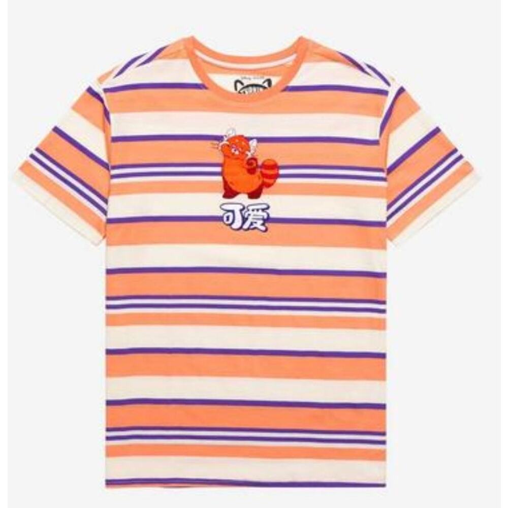 Disney Pixar Turning Red Mei Red Panda Striped Graphic T Shirt 2X Plus Size - Picture 8 of 8